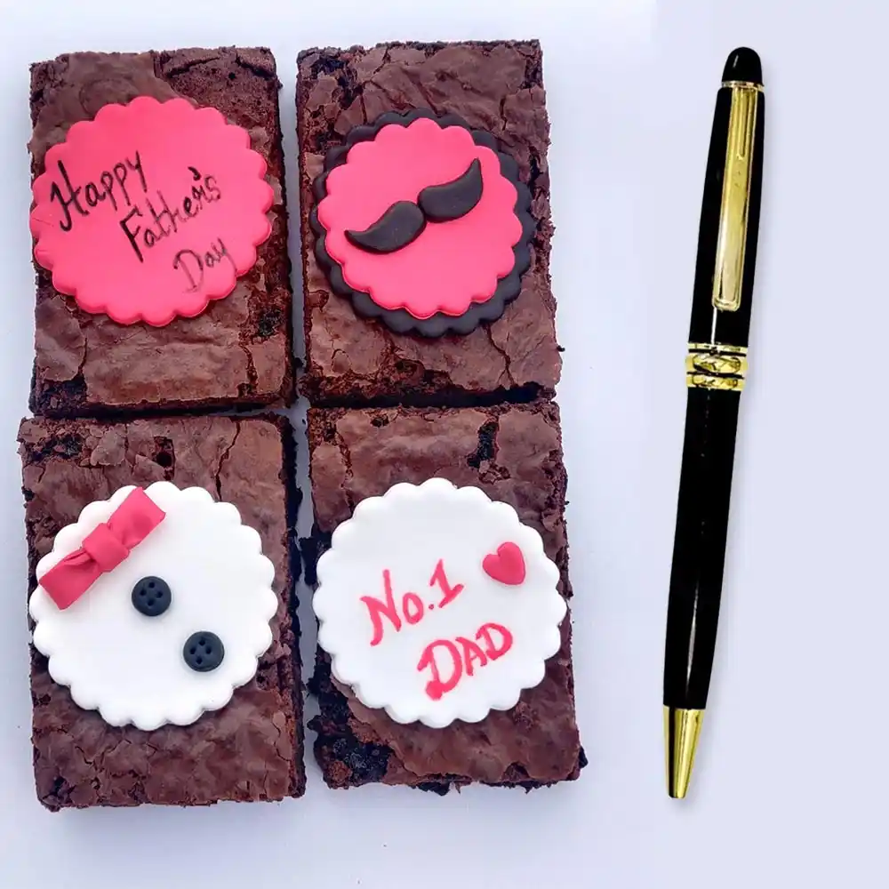 Buy Fathers Day Brownies and Pen Combo Combo Online